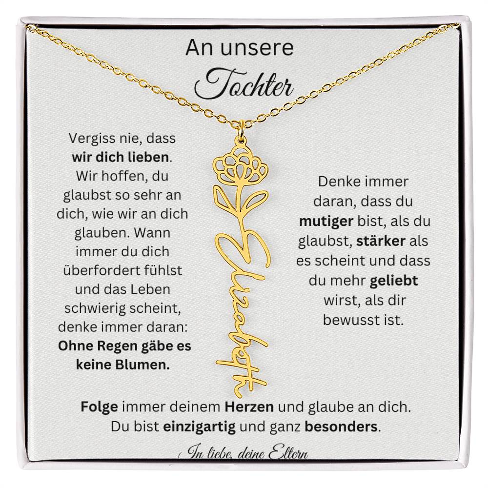 Weihnachtsgeschenk Eltern an Tochter