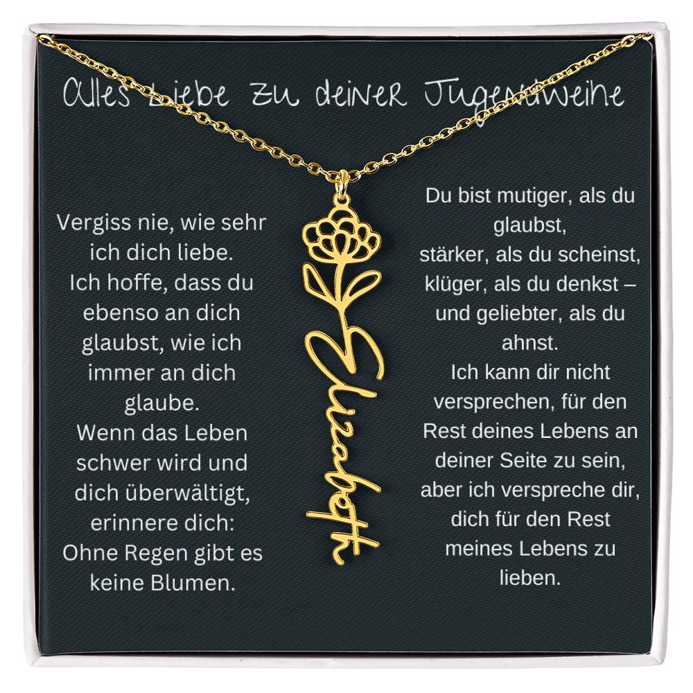 Geburtsblumen Namenskette 1