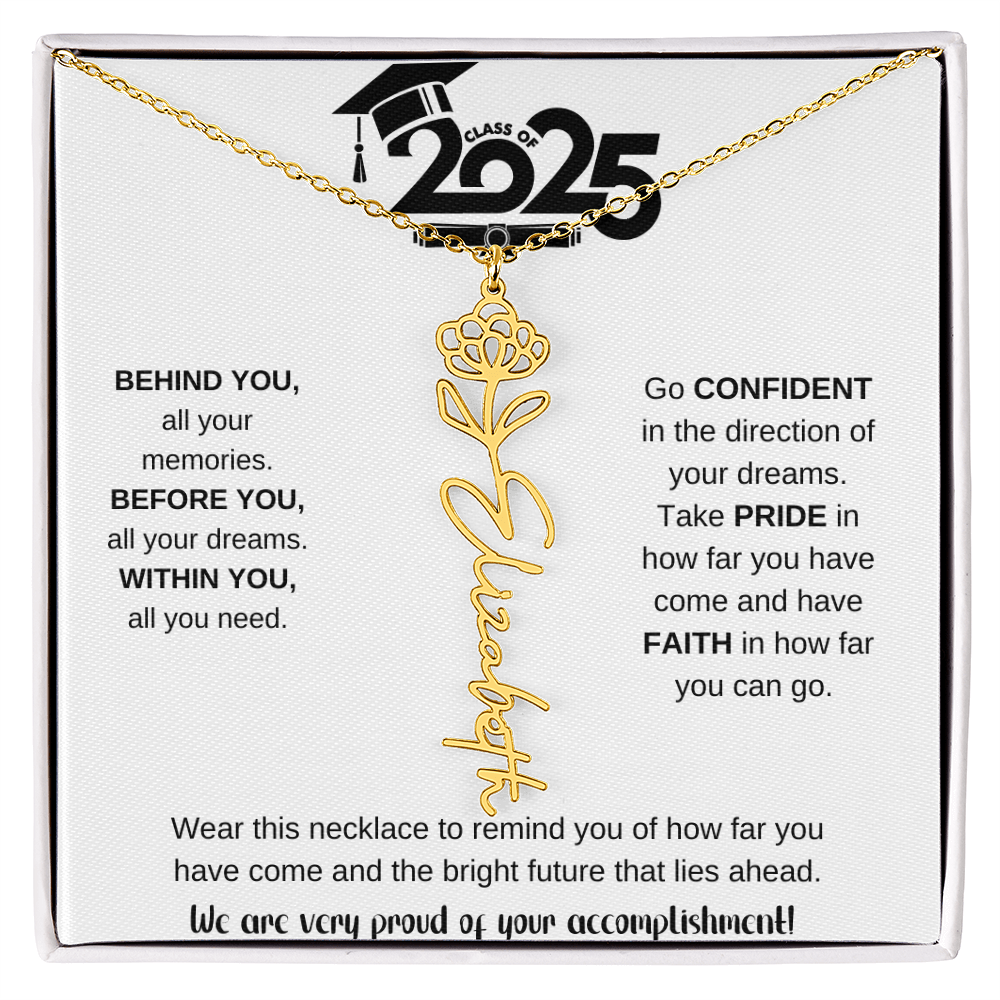 2025 Graduation Gift - Flower Name Necklace 9