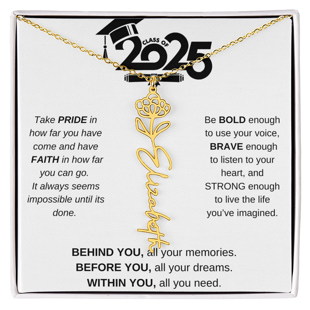 2025 Graduation Gift - Flower Name Necklace 4