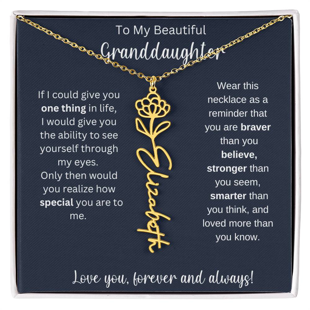 Granddaughter Personalized Christmas Gift