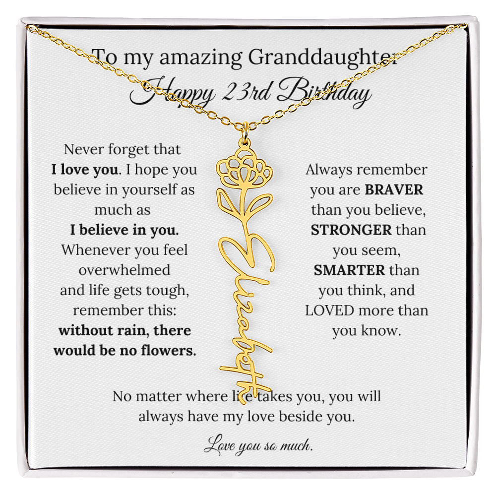 Happy 23rd Birthday Gift for Granddaughter