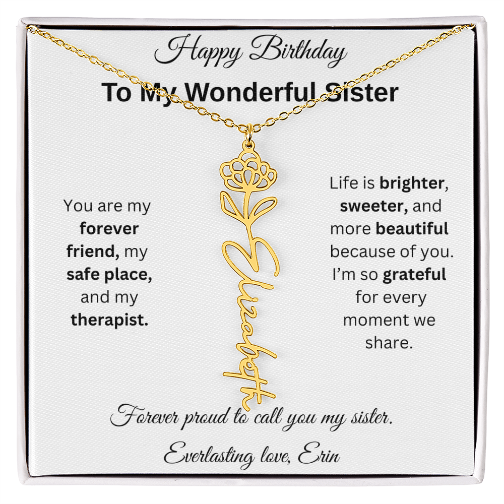 Custom Erin Birthflower