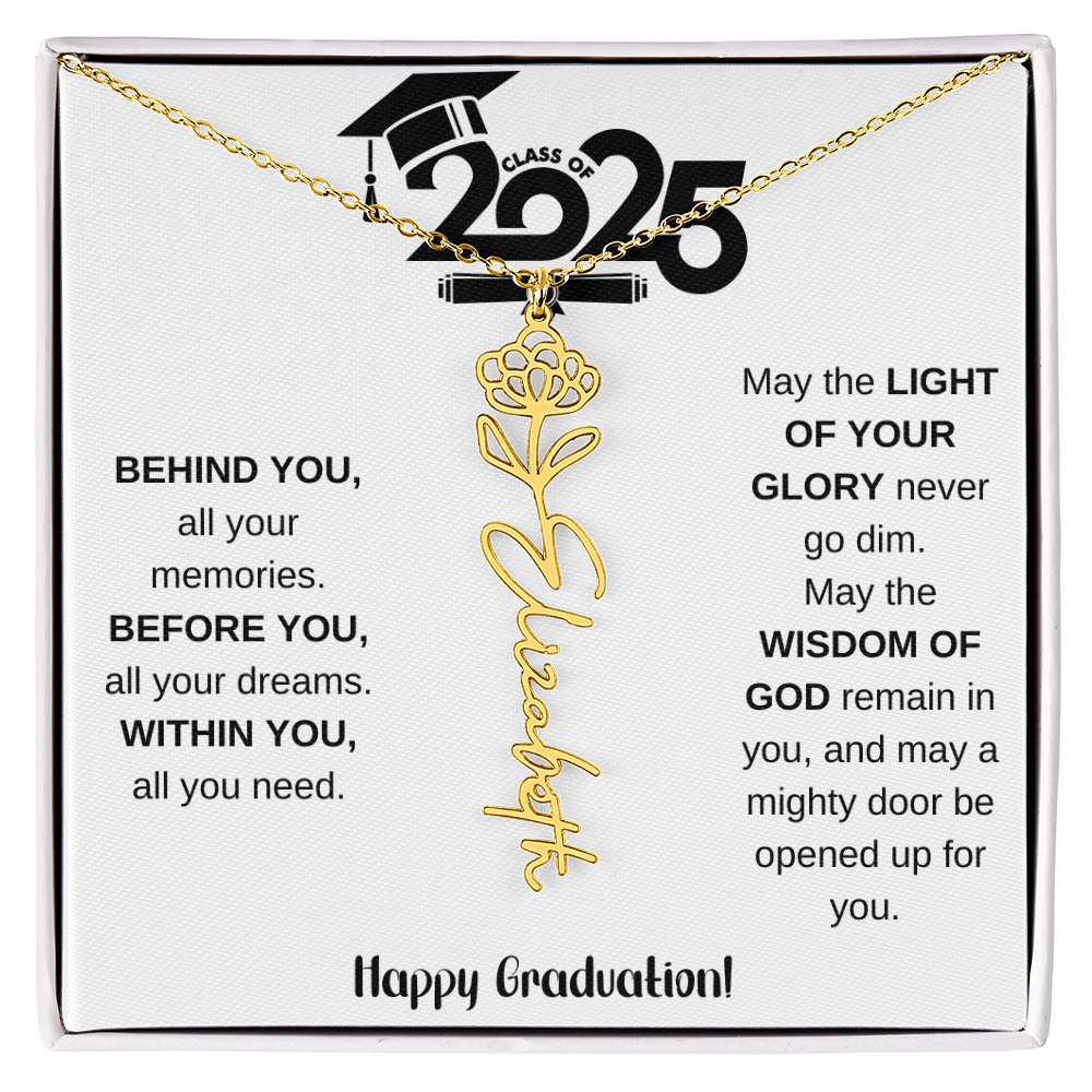 2025 Graduation Gift - Flower Name Necklace 8
