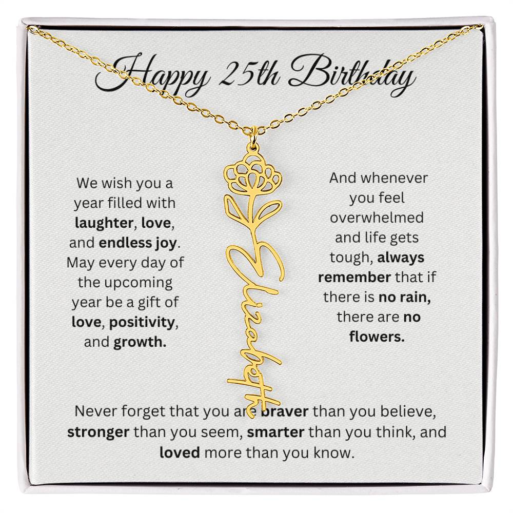 We Wish You - Happy 25th Birthday
