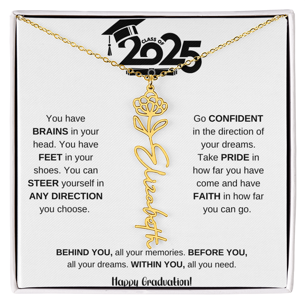 2025 Graduation Gift - Flower Name Necklace 7