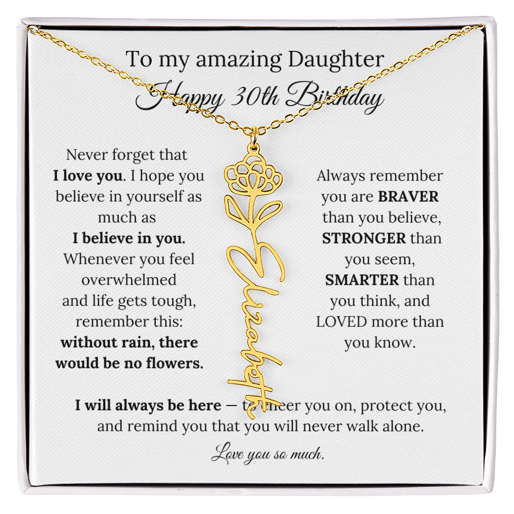 Happy 30th Birthday Gift for Daughter