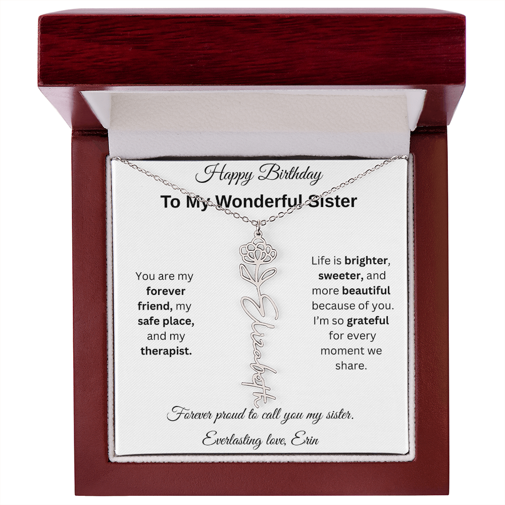 Custom Erin Birthflower