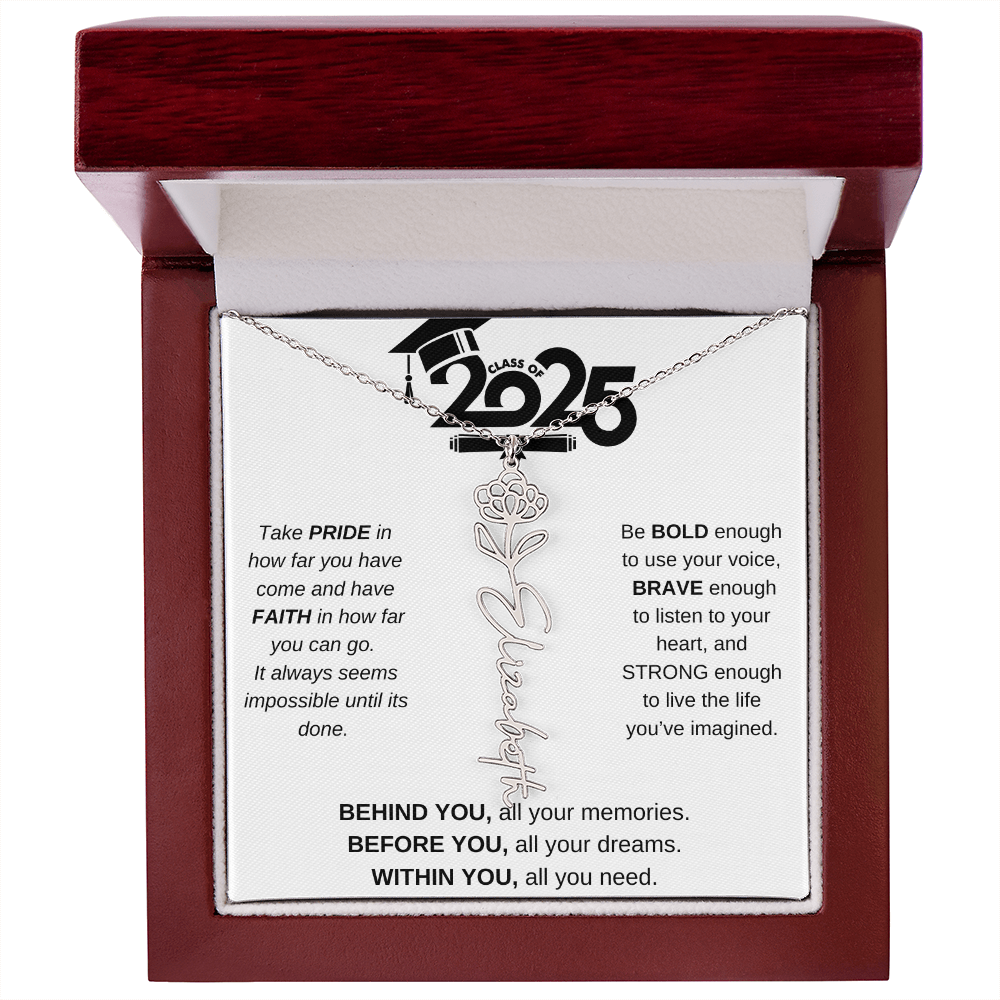 2025 Graduation Gift - Flower Name Necklace 4