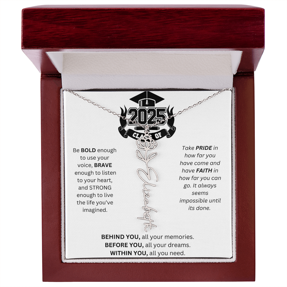 2025 Graduation Gift - Flower Name Necklace 3