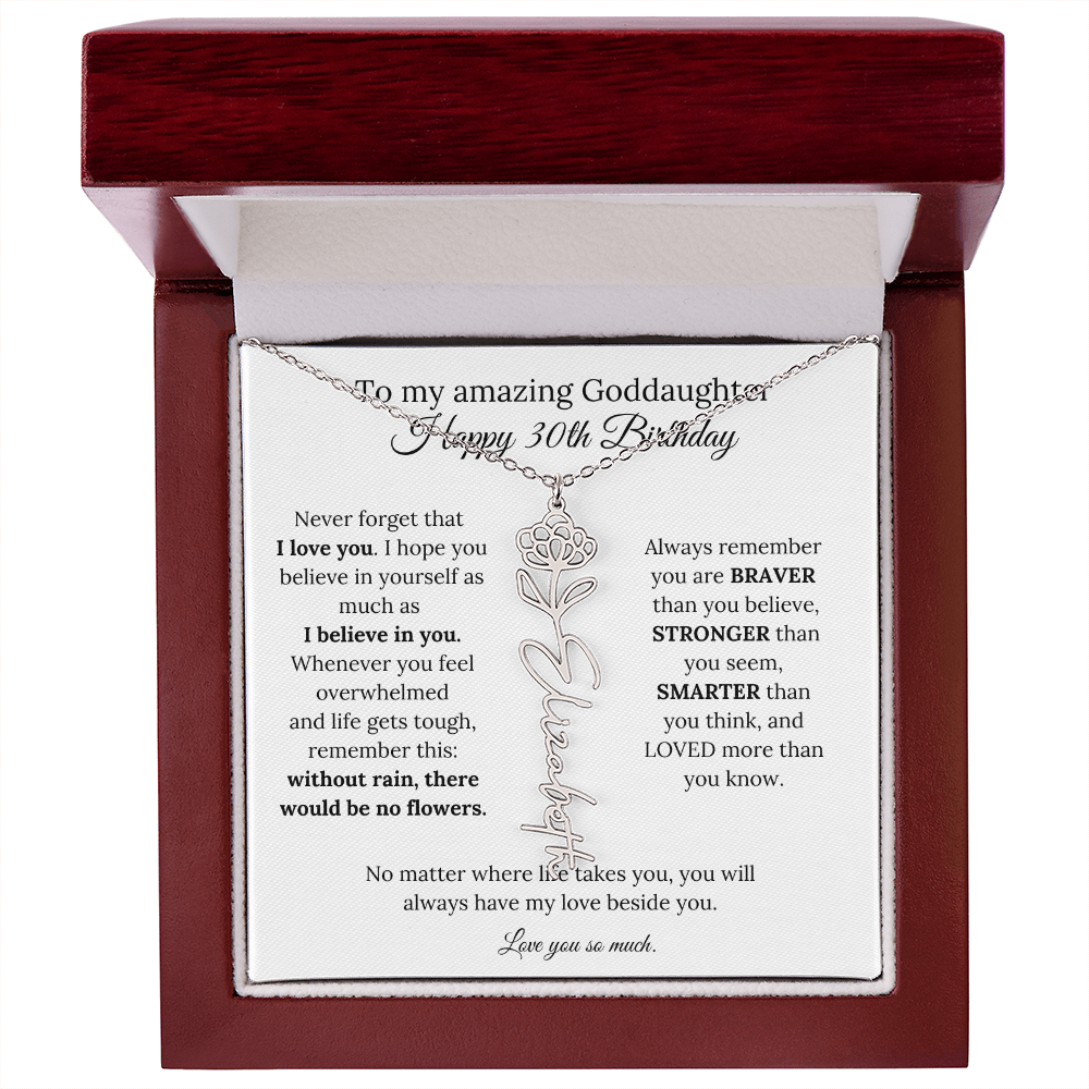 Happy 30th Birthday Gift for Goddaughter