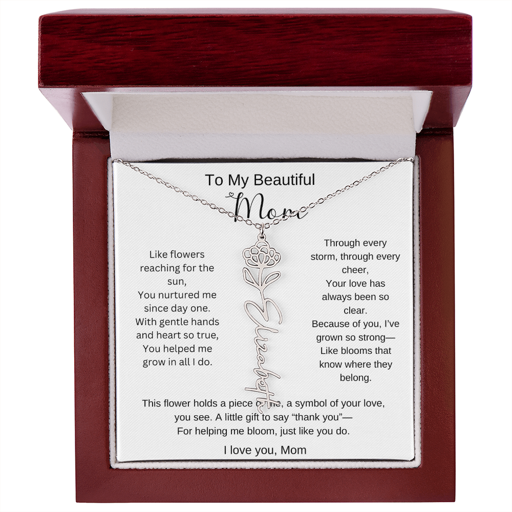 Personalized Mother's Day Necklace Gift for Mom
