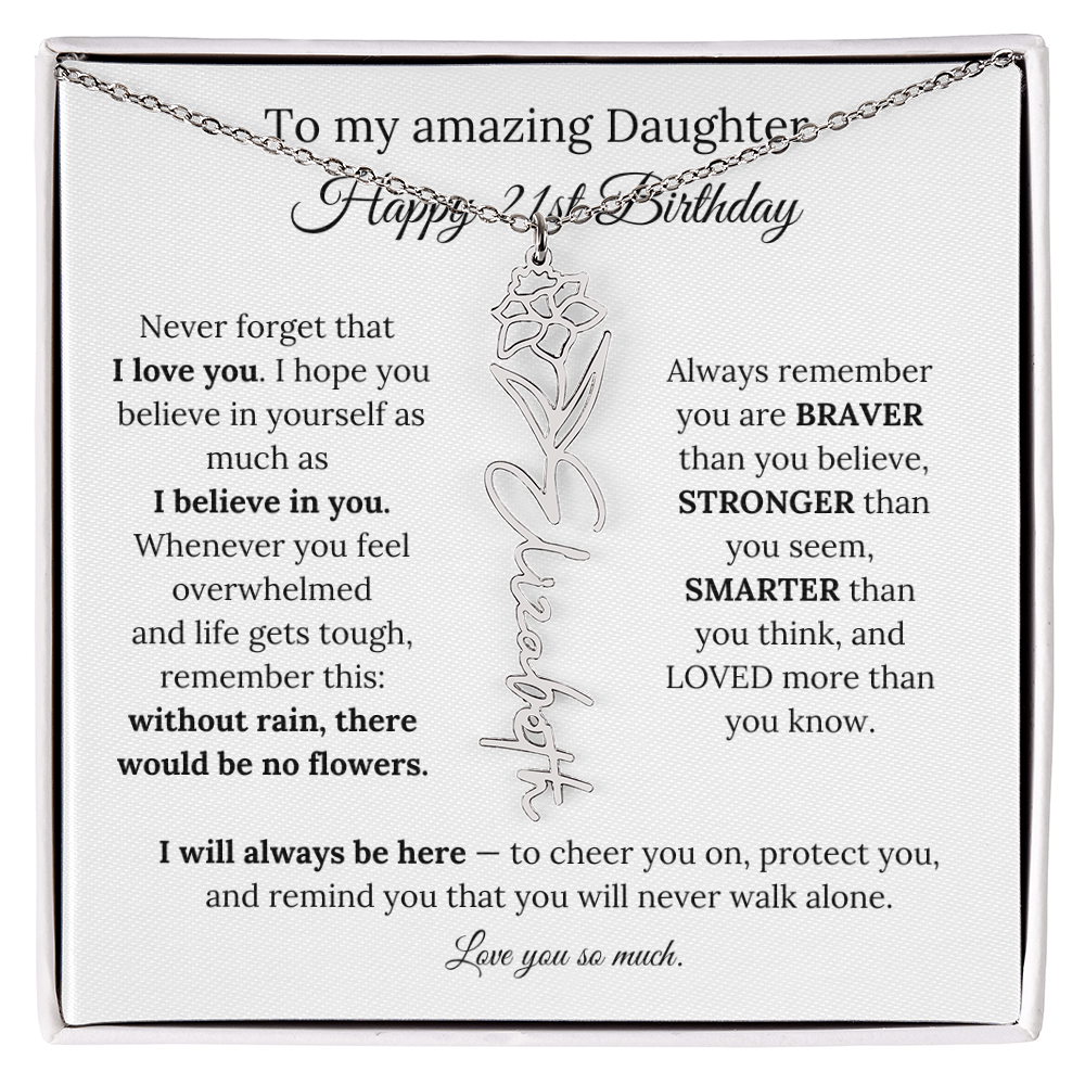 Happy 21st Birthday Gift for Daughter