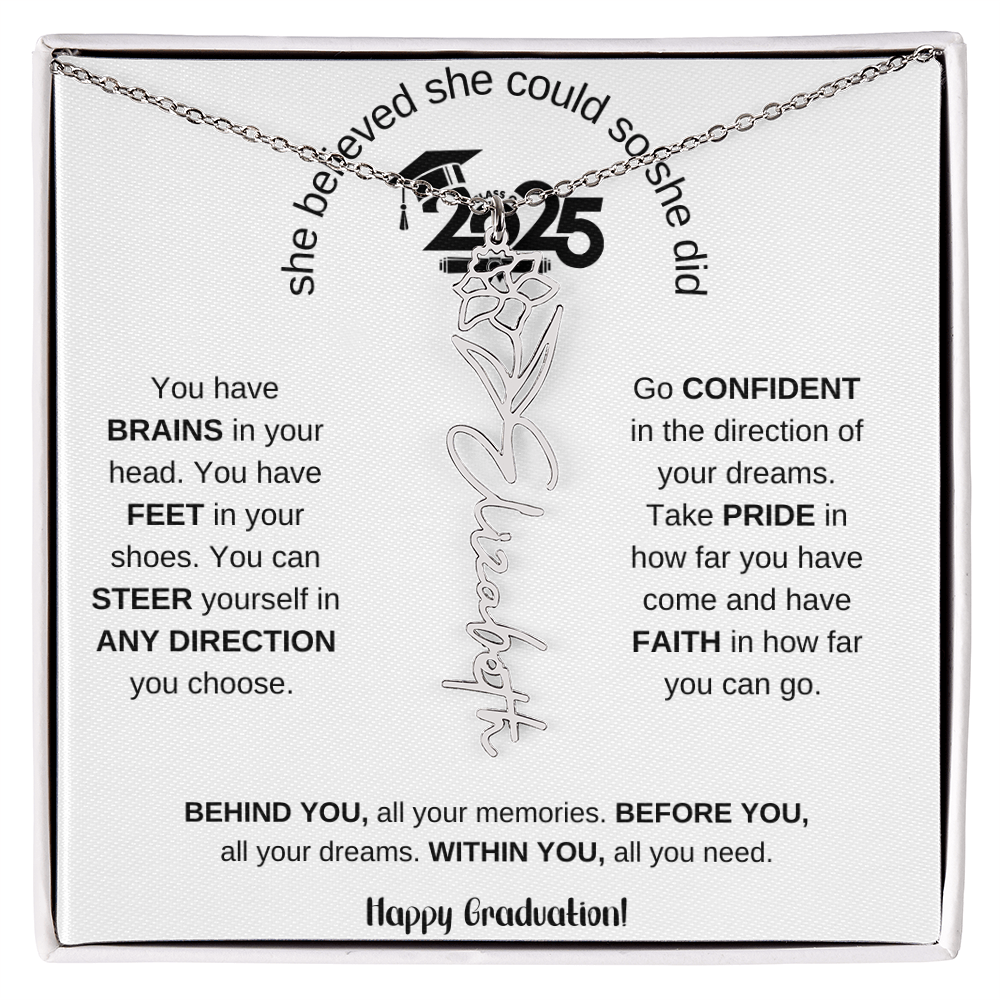 2025 Graduation Gift - Flower Name Necklace 6
