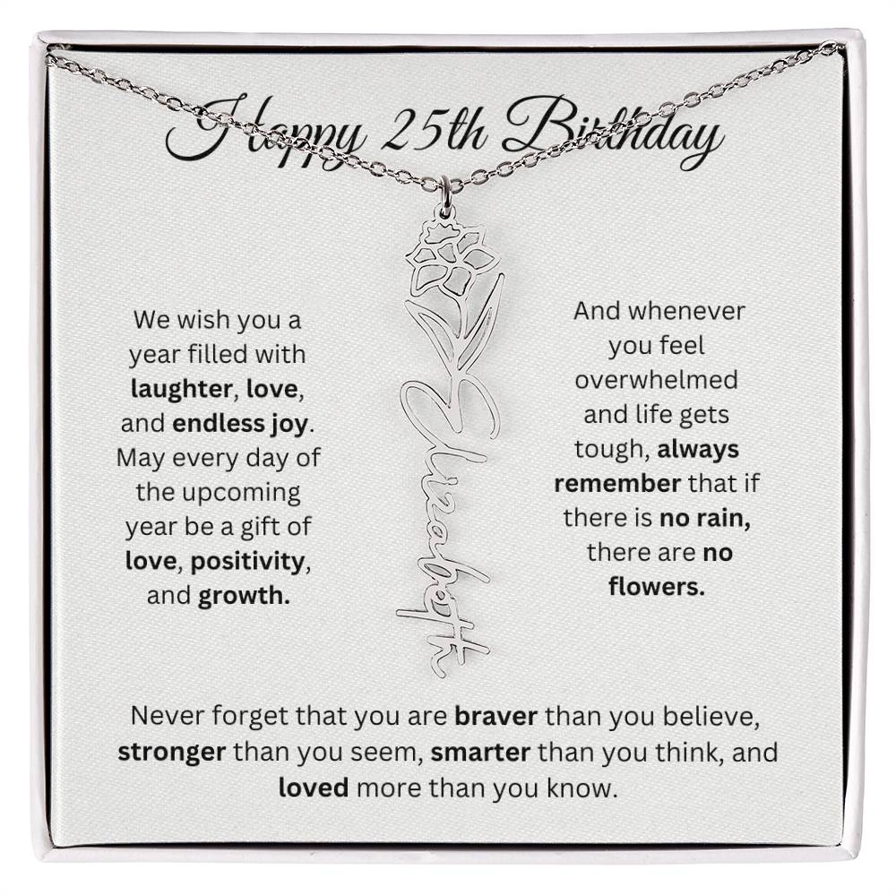 We Wish You - Happy 25th Birthday