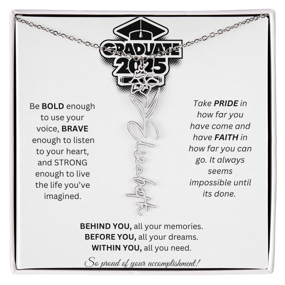 2025 Graduation Gift - Flower Name Necklace 2