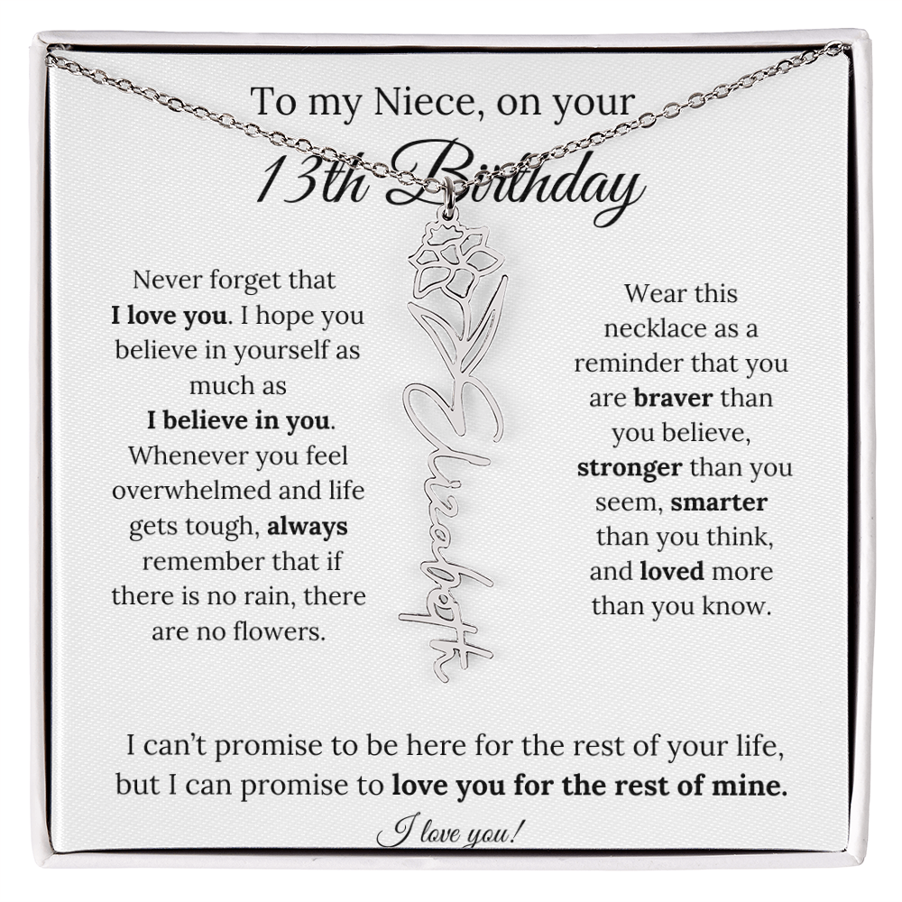To My Niece 13th Birthday