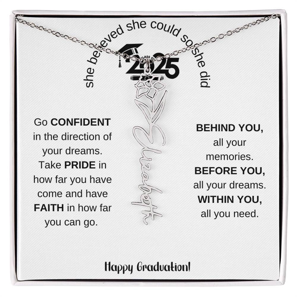 2025 Graduation Gift - Flower Name Necklace 5