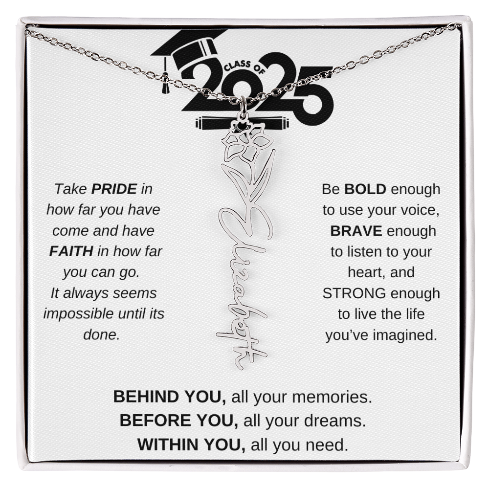2025 Graduation Gift - Flower Name Necklace 4