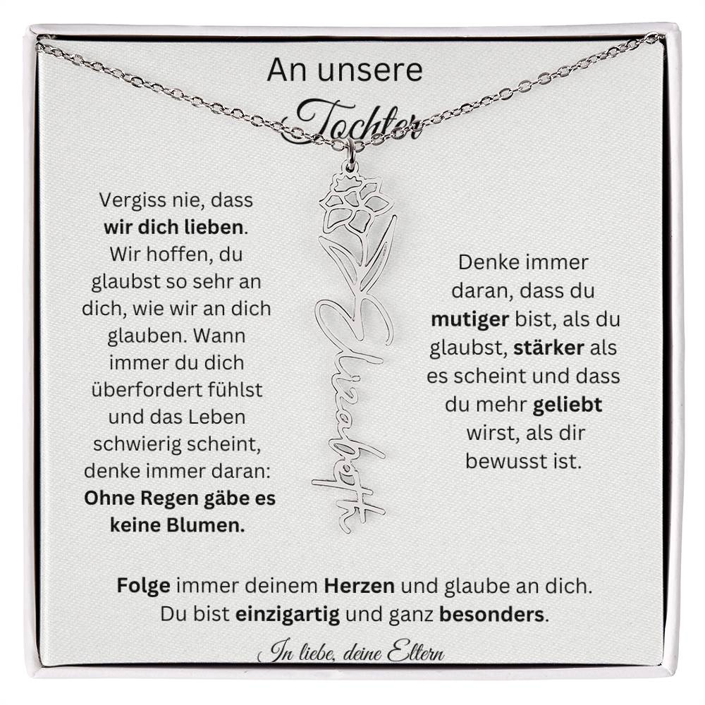 Weihnachtsgeschenk Eltern an Tochter