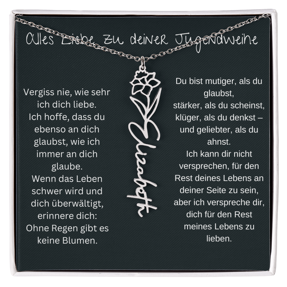 Geburtsblumen Namenskette 1