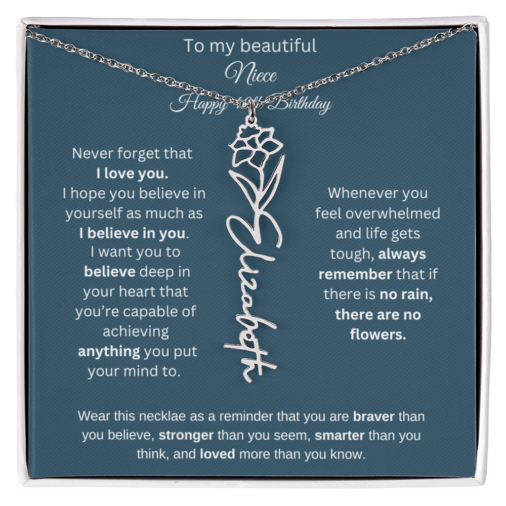 To My Beautiful Niece 40th Birthday