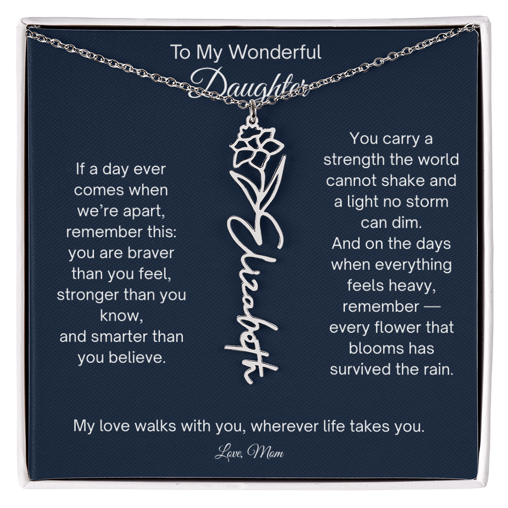 Personalized  Daughter Necklace from Mom