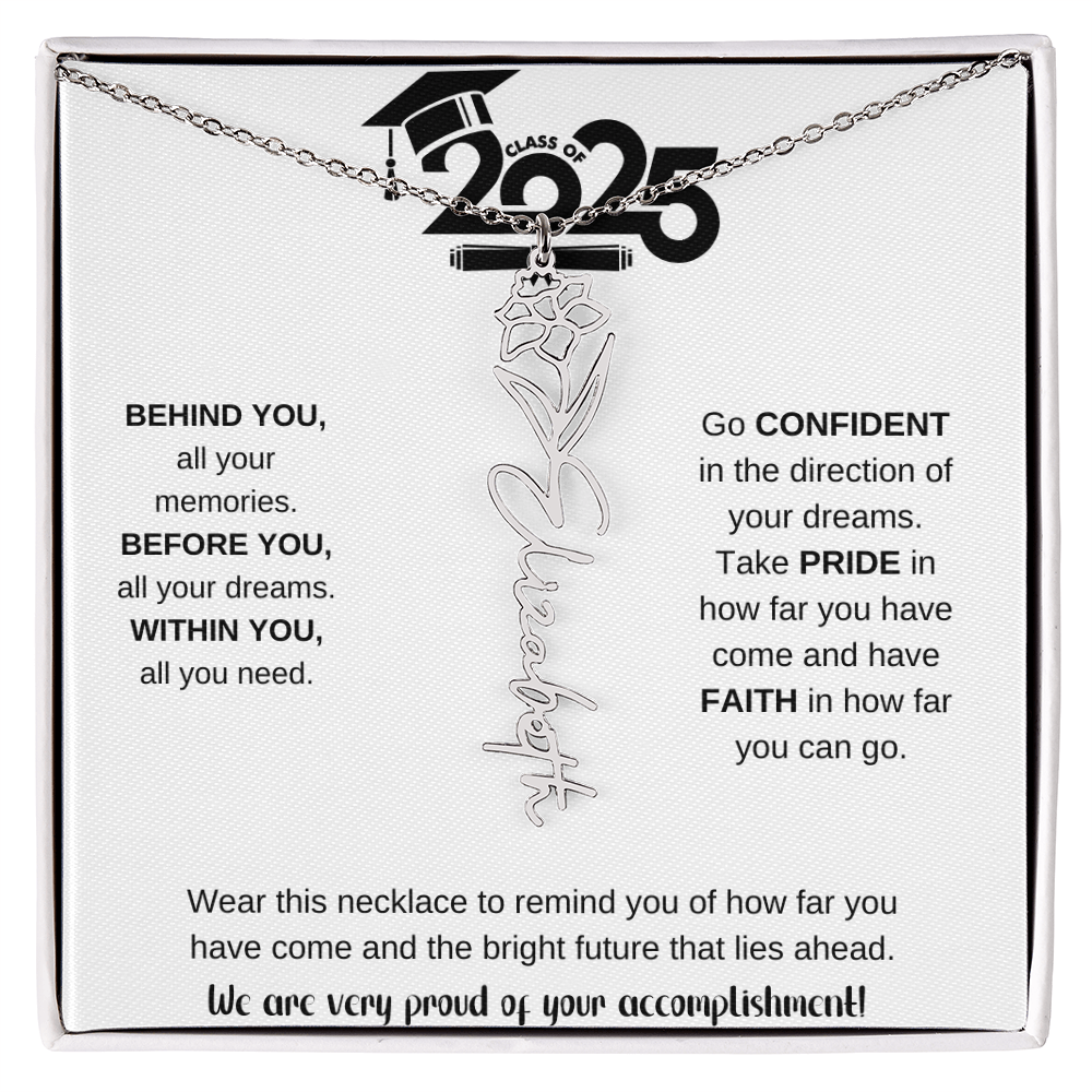 2025 Graduation Gift - Flower Name Necklace 9