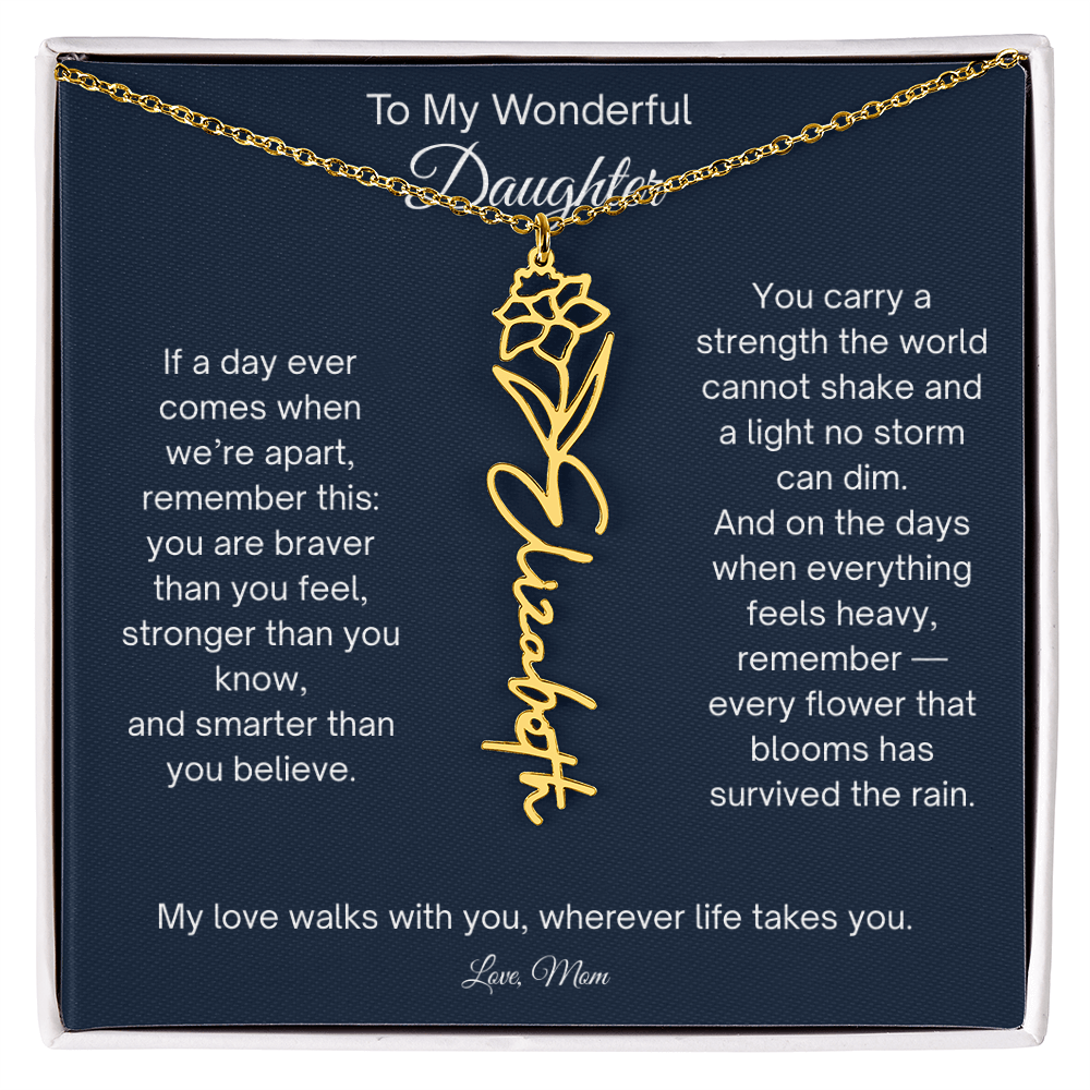 Personalized  Daughter Necklace from Mom