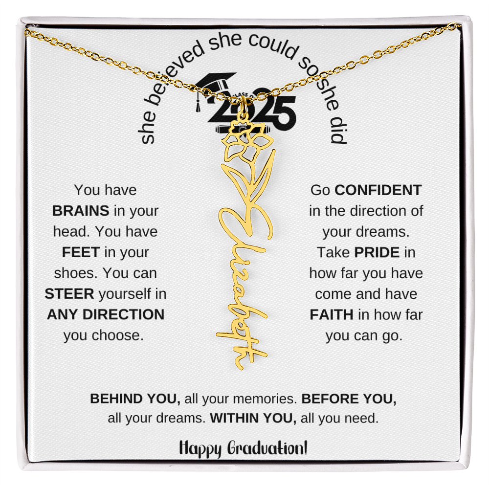 2025 Graduation Gift - Flower Name Necklace 6