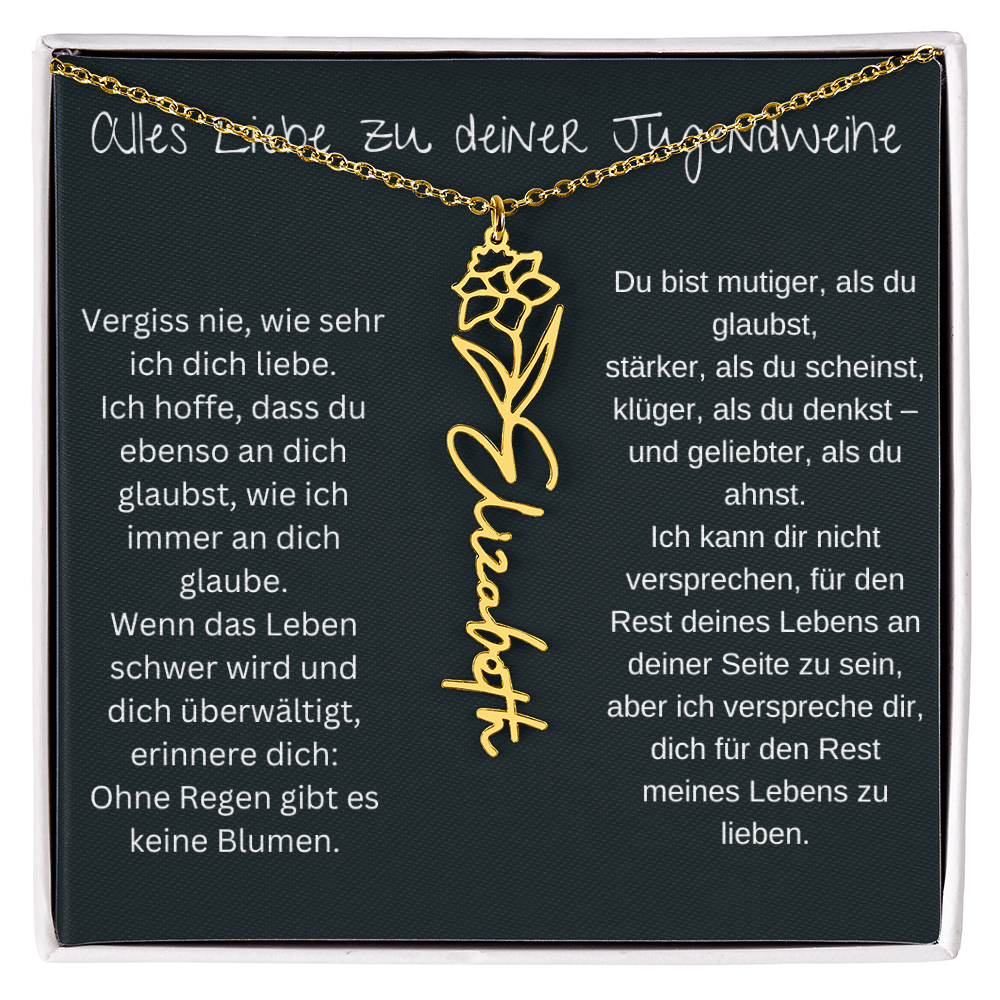 Geburtsblumen Namenskette 1