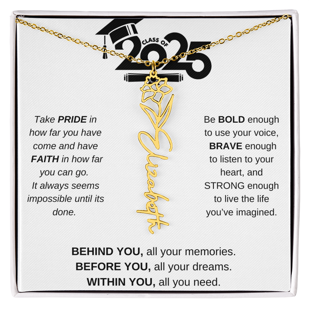 2025 Graduation Gift - Flower Name Necklace 4