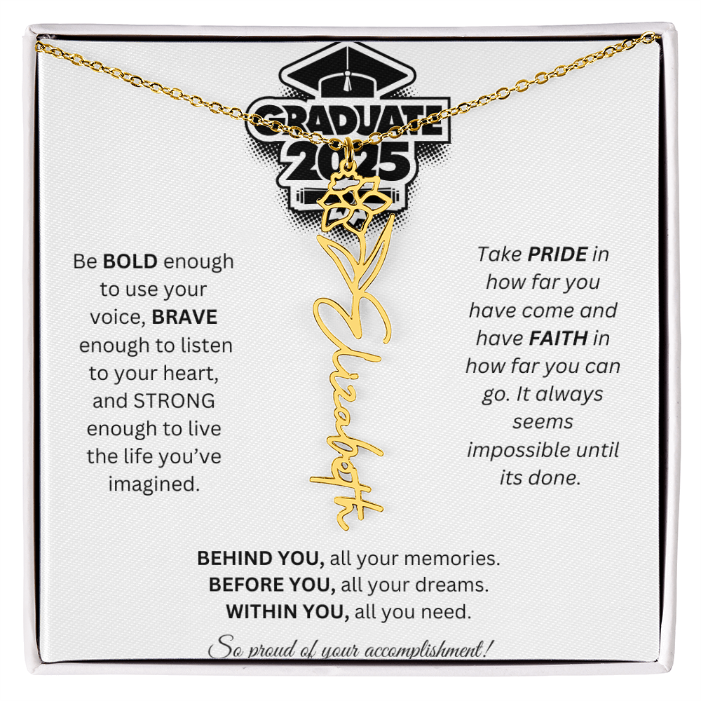 2025 Graduation Gift - Flower Name Necklace 2