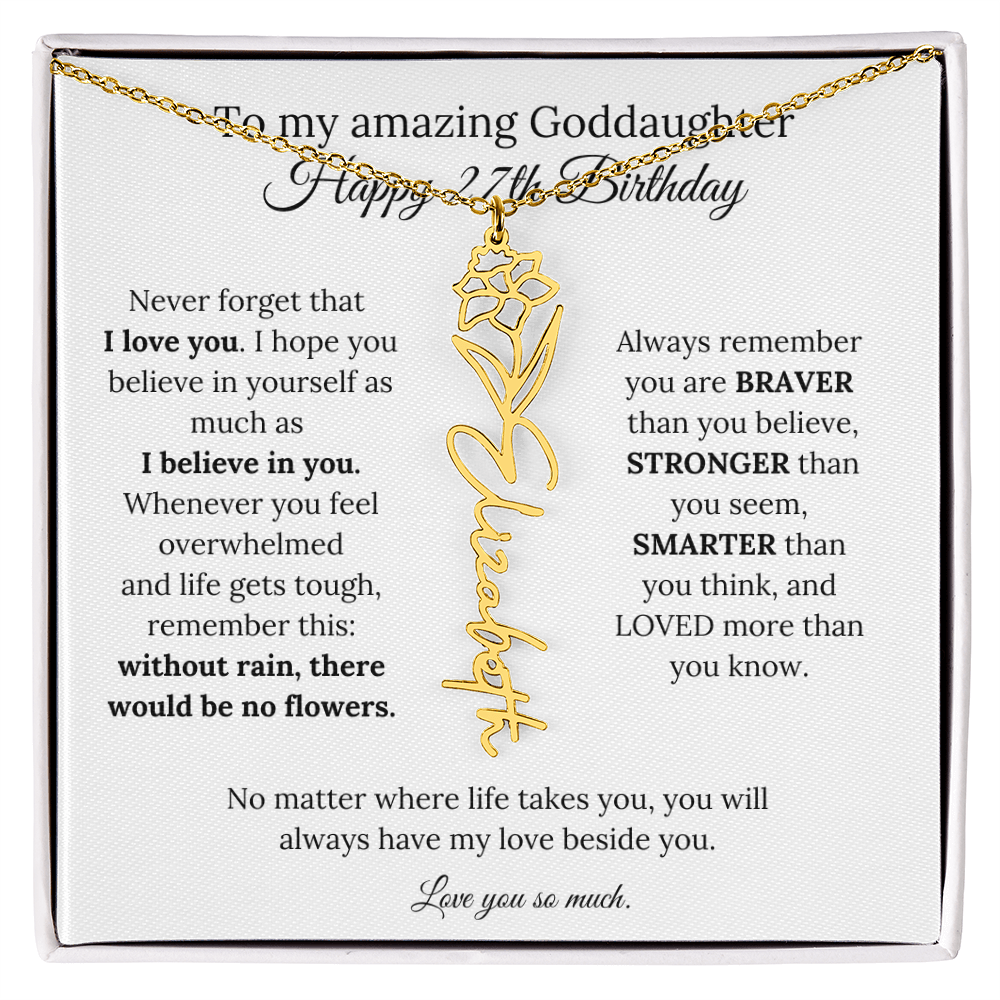 Happy 27th Birthday Gift for Goddaughter