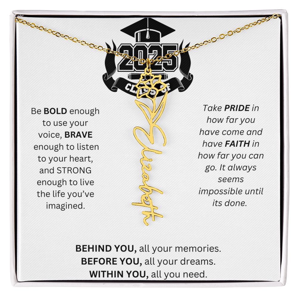 2025 Graduation Gift - Flower Name Necklace 3