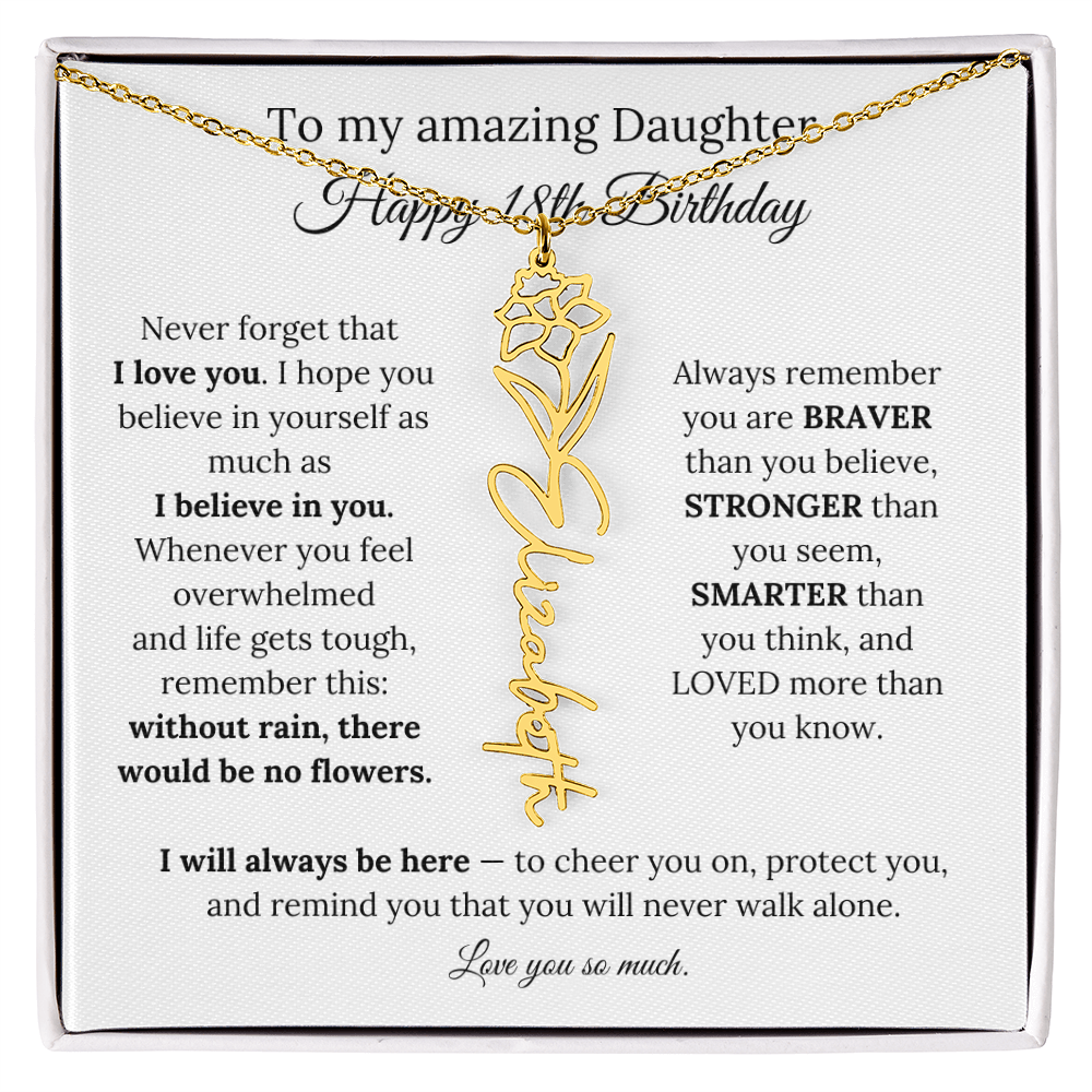 Happy 18th Birthday Gift for Daughter