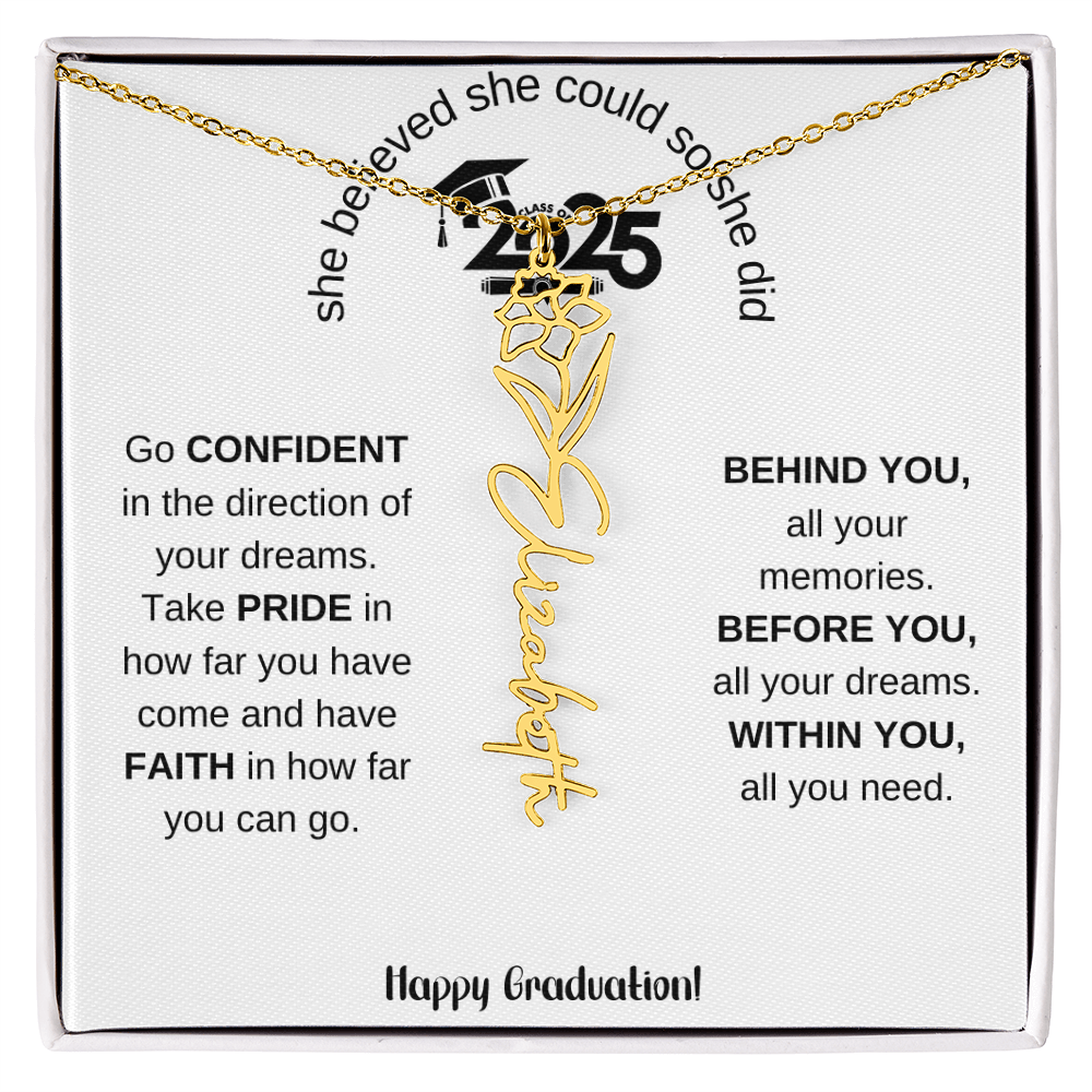 2025 Graduation Gift - Flower Name Necklace 5