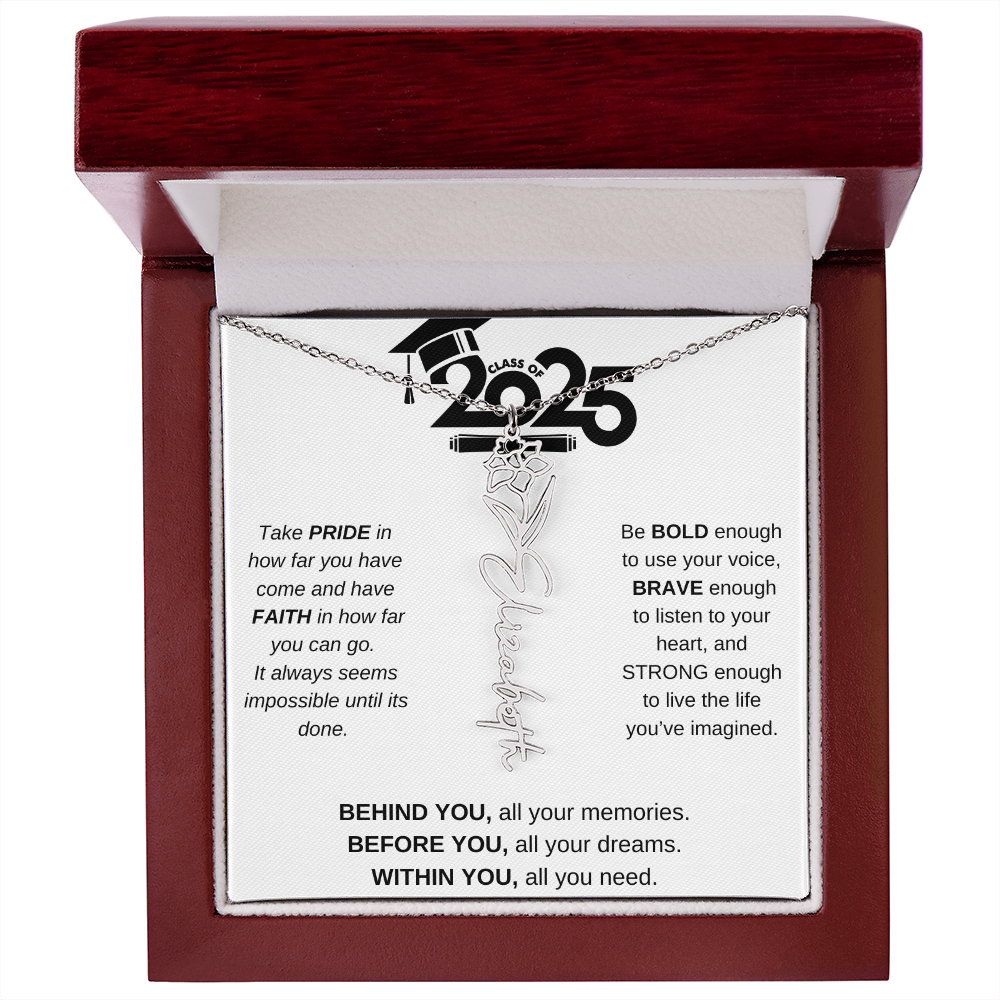 2025 Graduation Gift - Flower Name Necklace 4