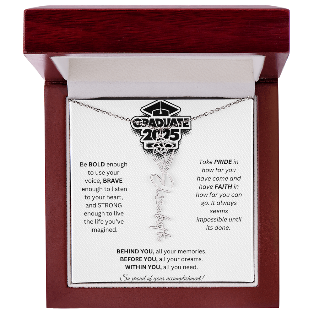 2025 Graduation Gift - Flower Name Necklace 2