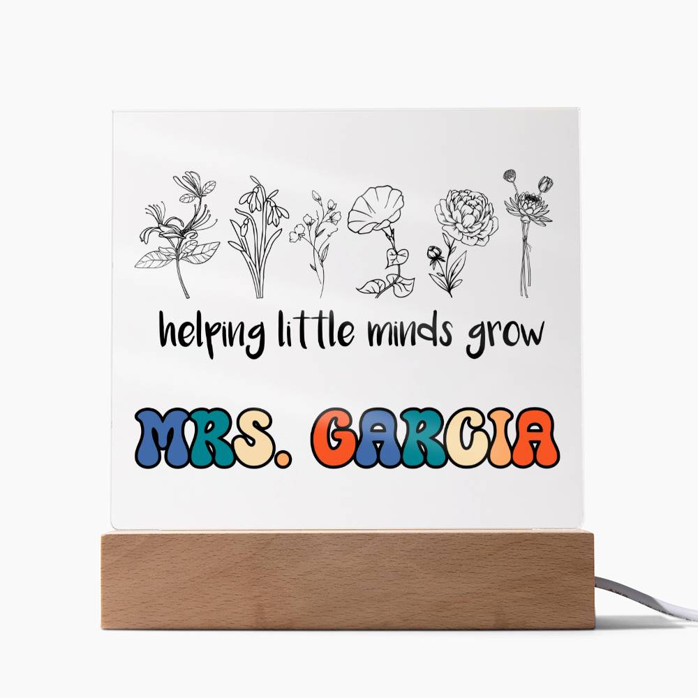 Teacher Square Acrylic Plaque 8