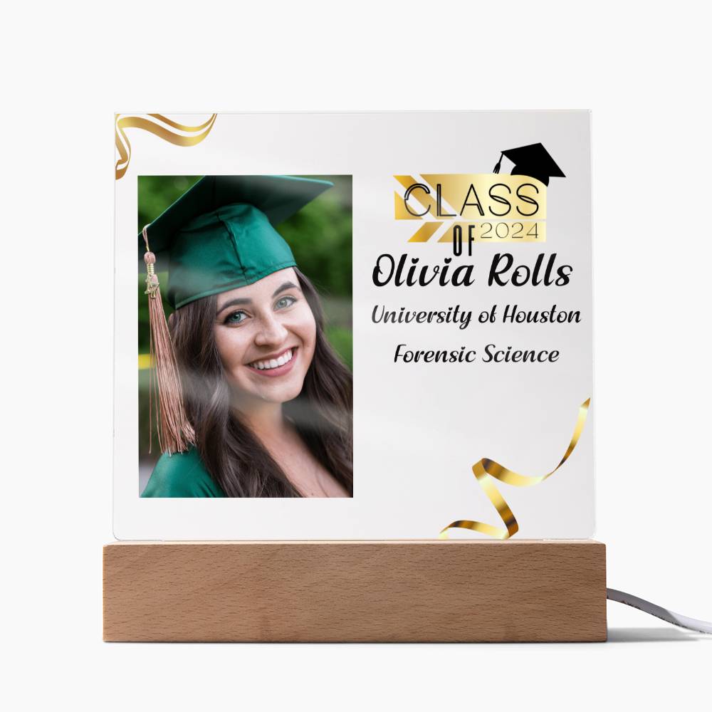 Custom Graduation Gift - Acrylic Square Plaque 1