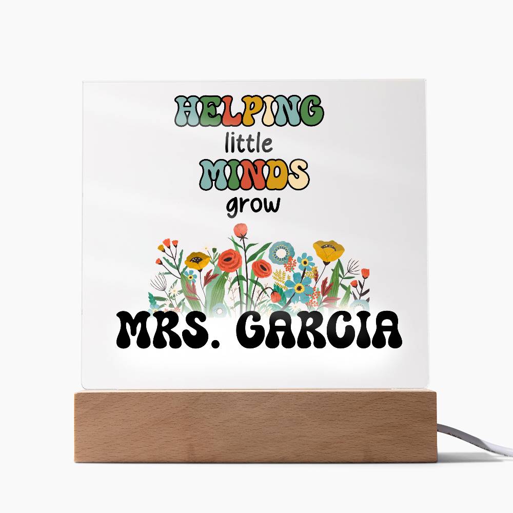 Teacher Square Acrylic Plaque 10