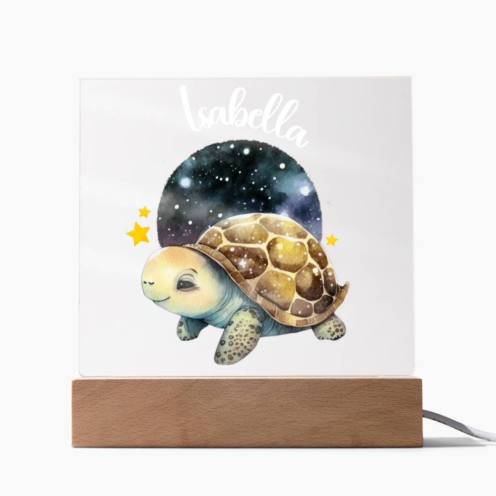 Night Light Personalized With Name - Acrylic Square Plaque