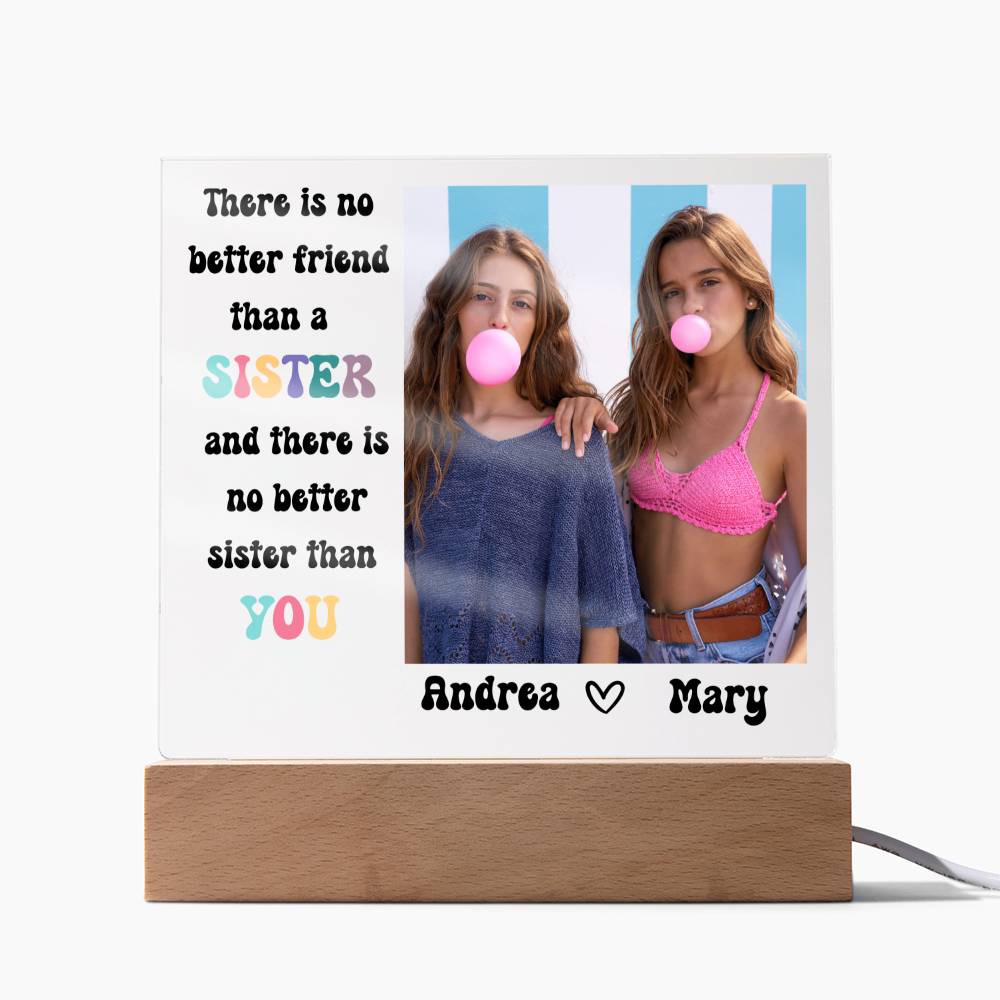 Best Friends Forever 17 - Acrylic Square Plaque (black text)