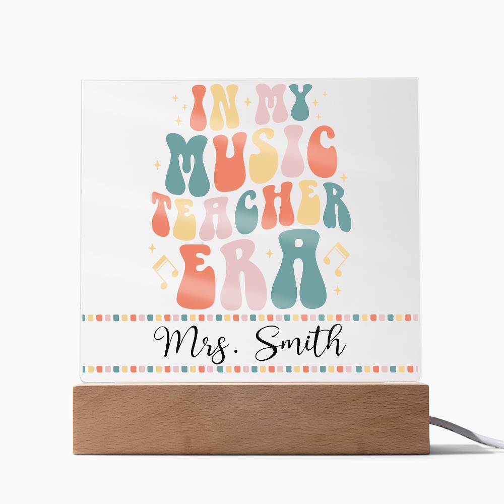 Teacher Square Acrylic Plaque 17