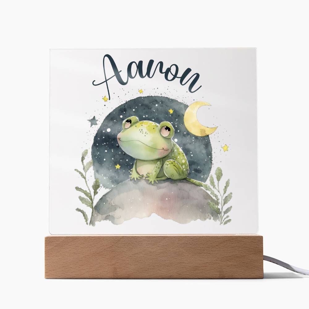 Nachtlicht Personalisiert Mit Namen - Acrylic Square Plaque
