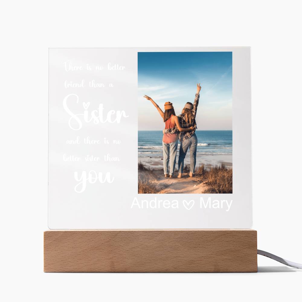 Best Friends Forever 19 - Acrylic Square Plaque (white text)