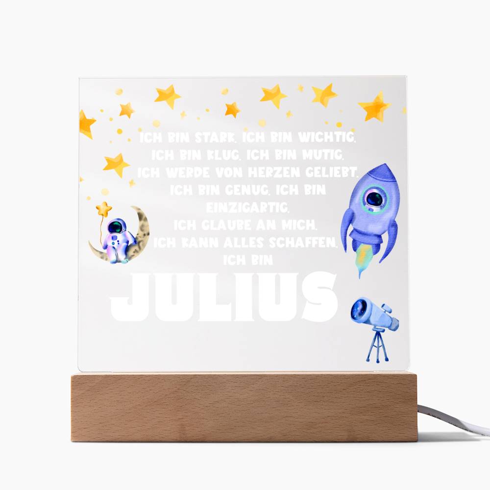 Personalisiertes Geschenk Zum Schulanfang - Acrylic Square Plaque