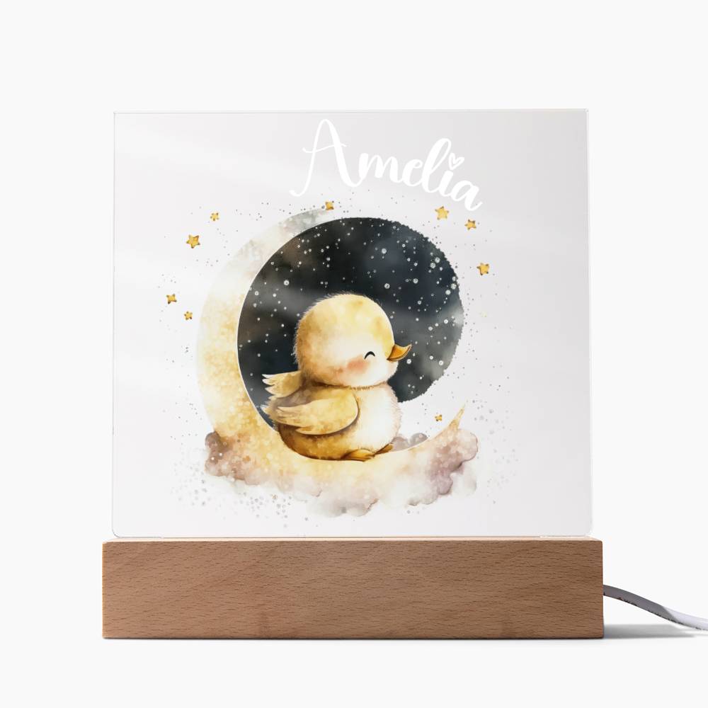 Night Light Baby - Acrylic Square Plaque