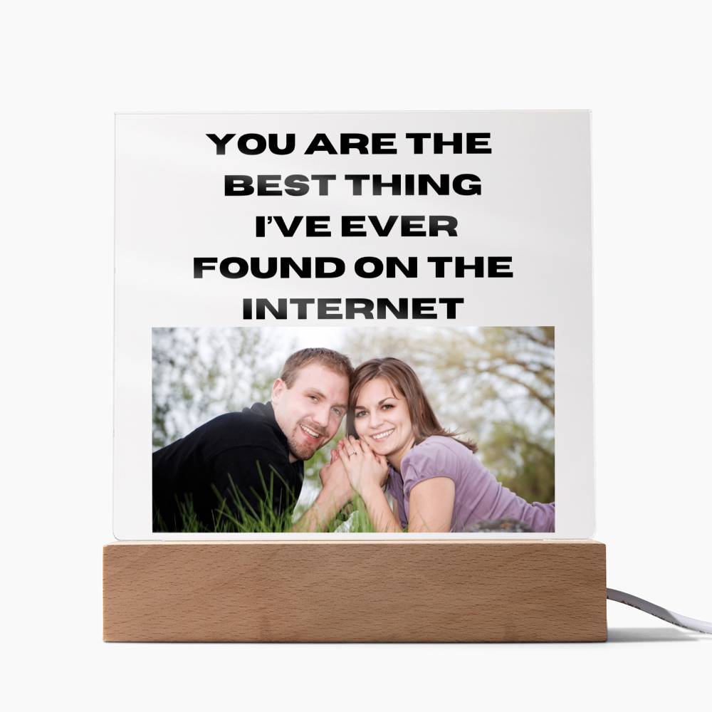 Best Thing I've Found 3 - Acrylic Square Plaque (Black Text)